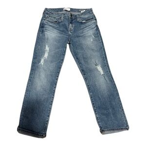 Big Star Kate Crop Straight Blue Jeans Size 26 Casual Everyday Classic